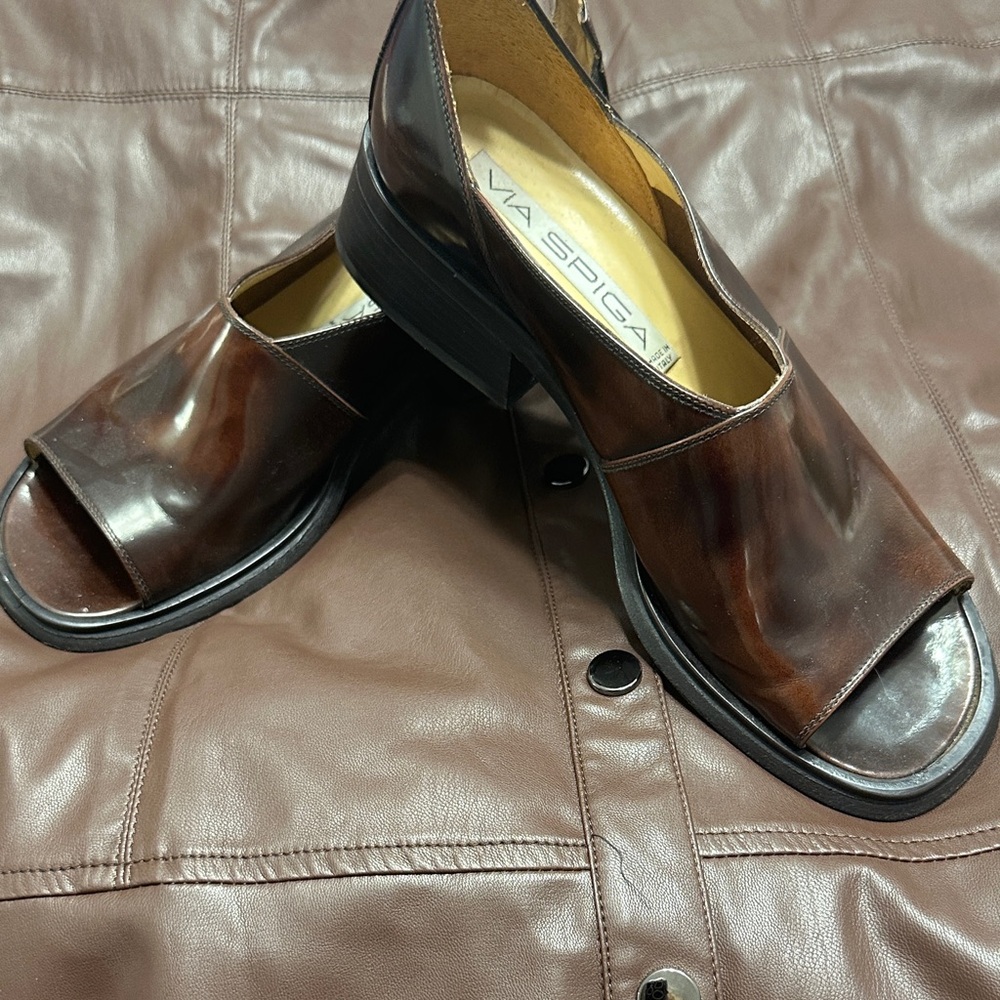 Via Spiga Dark Brown Women’s Loafers